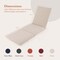 Costway 1/2 PCS Outdoor Chaise Lounge Cushion with Hook & Loop Fastener Fixing Straps Patio